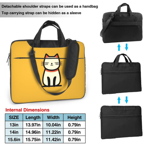 Bolsa genérica ultrafina e portátil para laptop de 13 polegadas com alça única. 1