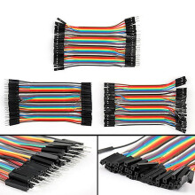SUSUchens 40Pcs/Row 10cm M M M F F F Wires Jumper Cables for Arduino Breadboard Female female
