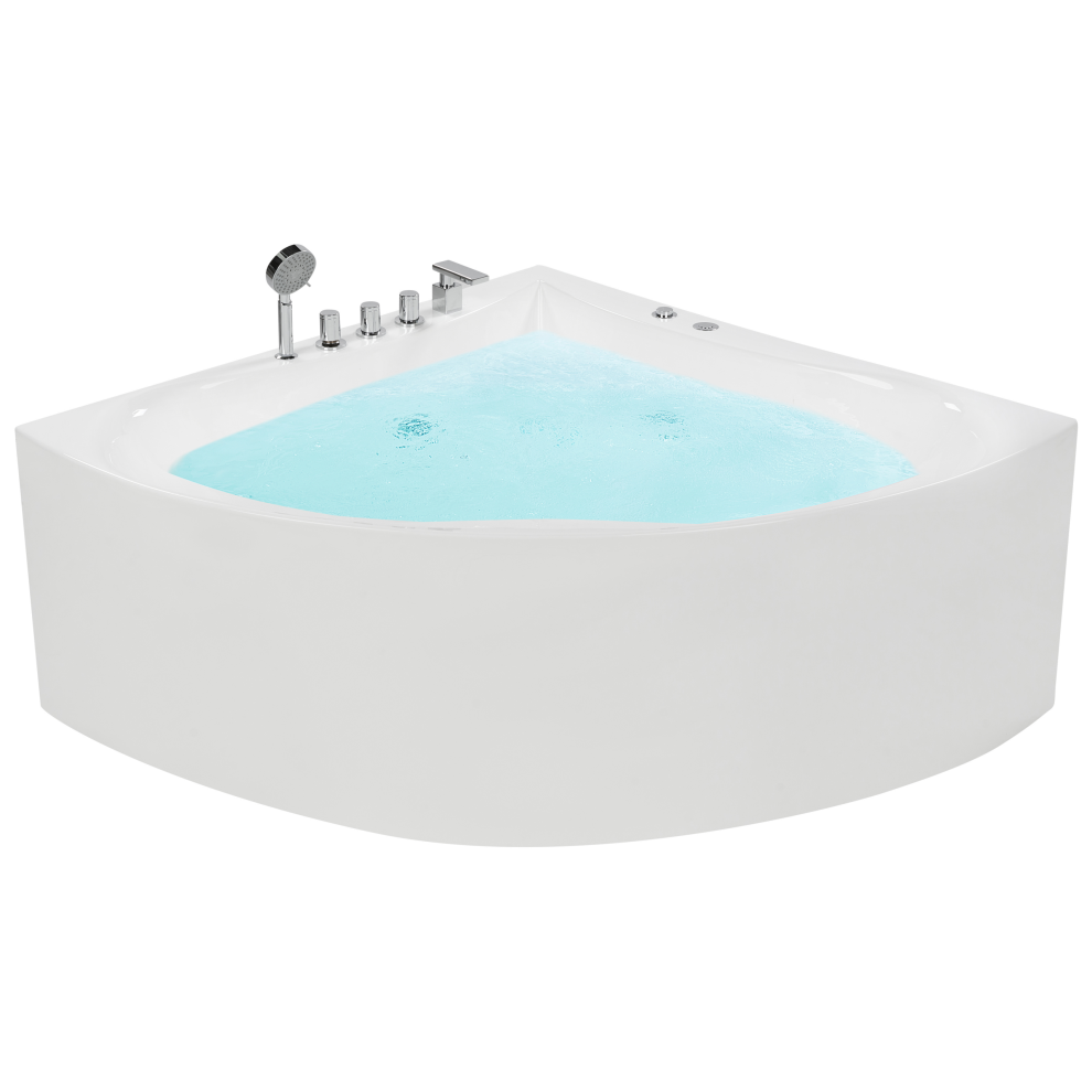 New Beliani Corner Hot Tub Islita 1870 X 1330 Mm White