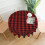 Toalha de mesa retangular de Natal flexível, resistente à água, antirrugas e à prova de derramamentos, em tecido macio para sala de jantar, 1