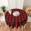 Toalha de mesa retangular de Natal flexível, resistente à água, antirrugas e à prova de derramamentos, em tecido macio para sala de jantar, 7