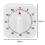 Mosiee Kitchen Liten Firkantet Pendel Timer 60 Minutters Timer Mekanisk Timer 5