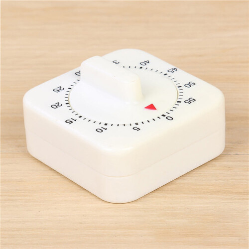 Mosiee Kitchen Liten Firkantet Pendel Timer 60 Minutters Timer Mekanisk Timer 1