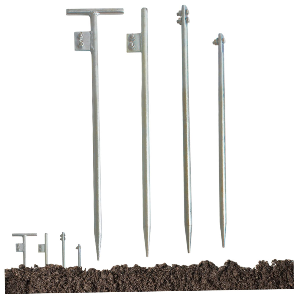 24 Inch Jshaped Grounding Rod For Electric Fence And Solar Panel, Rust Resistant Galvanized Steel 9164114603241