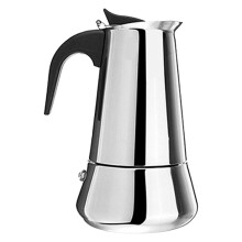 Cafetière à percolation Nksudet Premium en acier inoxydable pour moka, expresso et latte - Cafetière de table pour des infusions parfaites