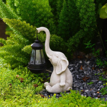 Lámpara solar LED Poaug, escultura para exteriores, decoración de jardín blanca, compatible con energía solar, liquidación.