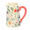 Cream Folk Print Ceramic Flower Jug 4