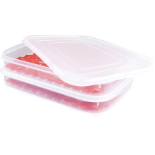Lot de 2 boîtes de conservation en plastique Bacon Keeper avec couvercles, pour la conservation hermétique de la charcuterie au réfrigérateur,