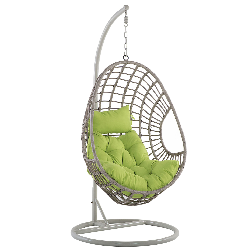Hanging Chair with Stand ARPINO PE Rattan Beige