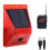 Solar Alarm Light with Motion Sensor, 4 Modes, Remote Control, Waterproof, Compatible with Yard Farm Cottage 1