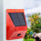 Solar Alarm Light with Motion Sensor, 4 Modes, Remote Control, Waterproof, Compatible with Yard Farm Cottage 2