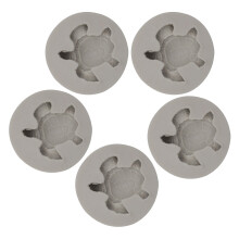 5PCS Christmas DIY Cake Baking Tool Silicone Fondant Tool Cute Turtle Decoration Silicone Tool