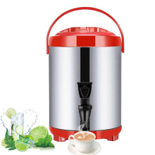 10L Stainless Steel Coffee Urn with Faucet, Large Capacity Insulated Hot Water Dispenser for Home and Commercial Use