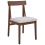 Beliani Set of 2 Dining Chairs ISLE Wood Brown/Grey 2