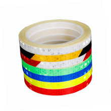 Reflective Bike Tape 7pcs Waterproof Visibility Safety Stickers for Bicycle Wheels 1cm x 8m