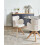 Beliani Dining Chair Swivel MARCY Boucle Light Beige 2