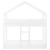 Beliani Bunk Bed House Pine Wood LABATUT 90 x 200 cm (EU Single) White 2