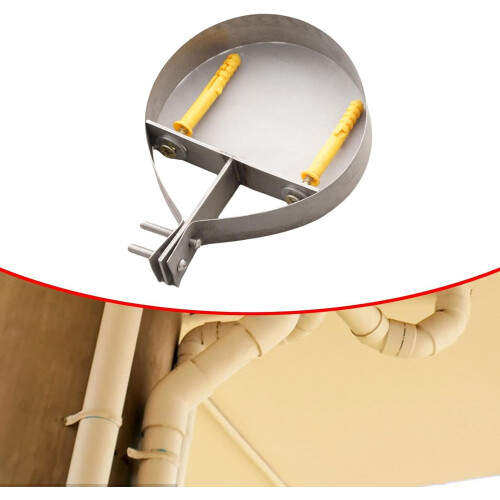 8 Inch Adjustable Chimney Pipe Bracket Metal Stove Pipe Wall Support  Temperature Resistant 1