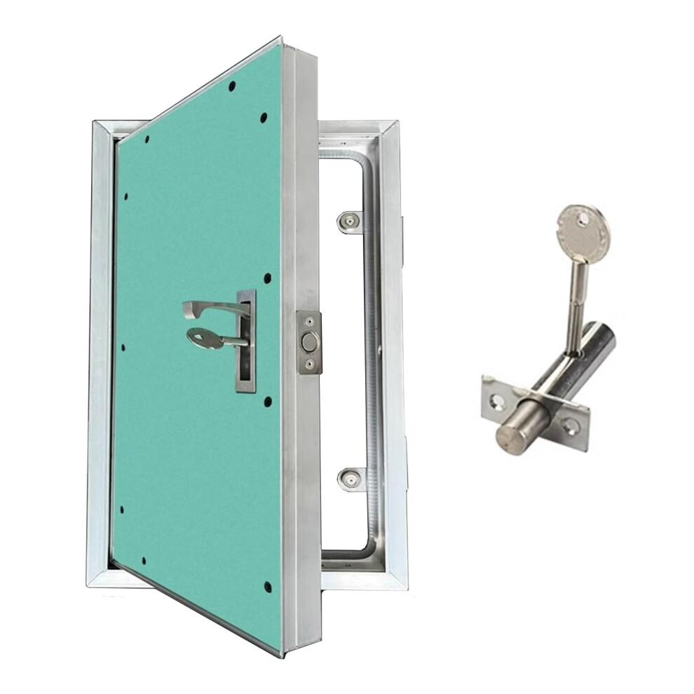 Lockable Aluminium Access Panel Door Flush Invisible Design For Drywall Plumbing 20X34in 9164114603647