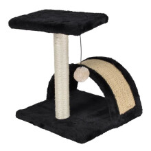 Kattenboom PM + krabpaal - L34xP34xH38 cm - Zwart