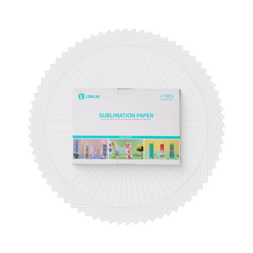 Papier sublimation - LOKLIK - Pack 140 - A4 - Haute absorption - Transferts durables