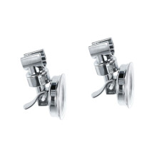 2pcs Adjustable Suction Cup Shower Head Holder with Strong Suction Hold for Bathroom Wall Mount