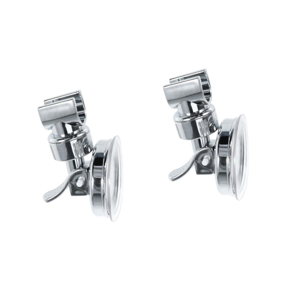 2Pcs Adjustable Suction Cup Shower Head Holder With Strong Suction Hold For Bathroom Wall Mount 9174973938095