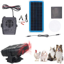 30W Solar Panel Heater for Chicken Coop and Greenhouse Winter Heating, Efficient Pet House Warmer
