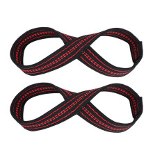 Weight Lifting Straps Figure 8 with Wrist Support for Deadlifts Powerlifting Gym Training Medium