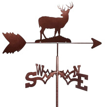 Garden Weather Vane Metal Outdoor Roof or Yard Mount Decorative Wind Direction Indicator Retro Decor
