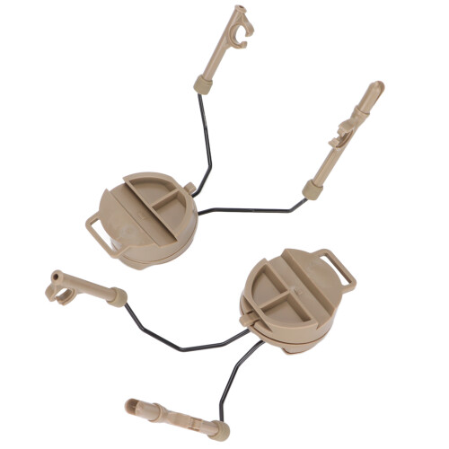 Low Profile Headphone Bracket Adapter For Tactical Helmets Plug And Play Rail System Attachment With Rotatable Adjustment Hot Swapping Support 2