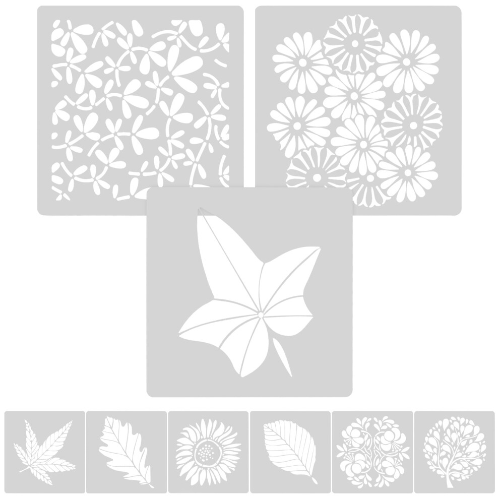 Floral Template 27 Pcs Leaf Stencil Paint Stencils For Walls Dragonfly Painting The Pet 9395123839592