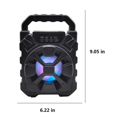 Φορητό ασύρματο ηχείο Bluetooth PAVEOS με Bluetooth5.0, κάρτα TF, καλώδιο AUX, μονάδα flash - Συμβατό 1