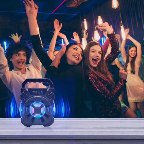 Φορητό ασύρματο ηχείο Bluetooth PAVEOS με Bluetooth5.0, κάρτα TF, καλώδιο AUX, μονάδα flash - Συμβατό 2