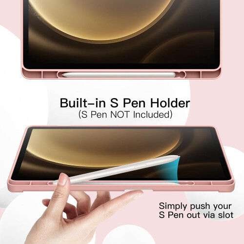 Θήκη για συμβατό με Samsung Galaxy Tab S9FE 10.9 ιντσών με βάση S Pen, μαλακή προστατευτική θήκη 2