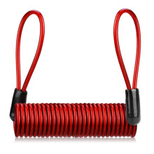 Bike Spring Rope Theft Disc Brake Lock Cable Motorcycle Helmet Wire Lock Wire Red