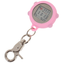 Krankenschwester-Uhr mit Schlüssel für Damen und Herren, Laufuhr, digitale Stoppuhr mit Kette