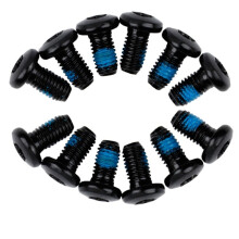 Anders Bicycle Brake Disc Screw Mtb Rotor Mountain Bike Screw 12PCS Disc Rotor Brake Bolts T25 M5x10MM Fixing Bicycle Accessories 12 pcs Black