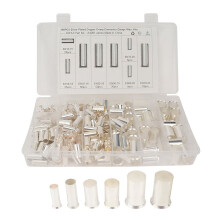 190 pièces (AWG8 6 4 2 1 2/0) Kits d'embouts de câble à broche pour fils 2/0-8 AWG