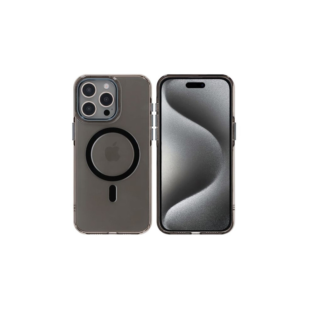 Compatible With Iphone 15 Pro Max Tpu Case With Magnet Rvelon - Black 9395123842097