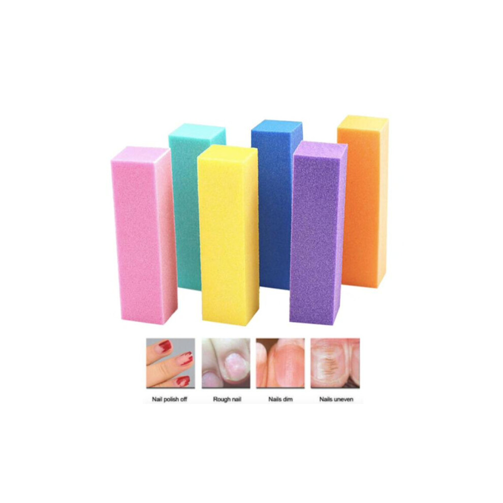 White 10 Pcs Buffer File / Nail File For Polishing And Filing