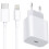 Cable de 1 m de largo + compatible con cargador de iPhone compatible con Apple 11/12/13 USB-C Blanco 1