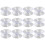 12pcs Clear Suction Cup Clips Multipurpose Silicone Suckers for Cables Suction Cup Cable Holders 1