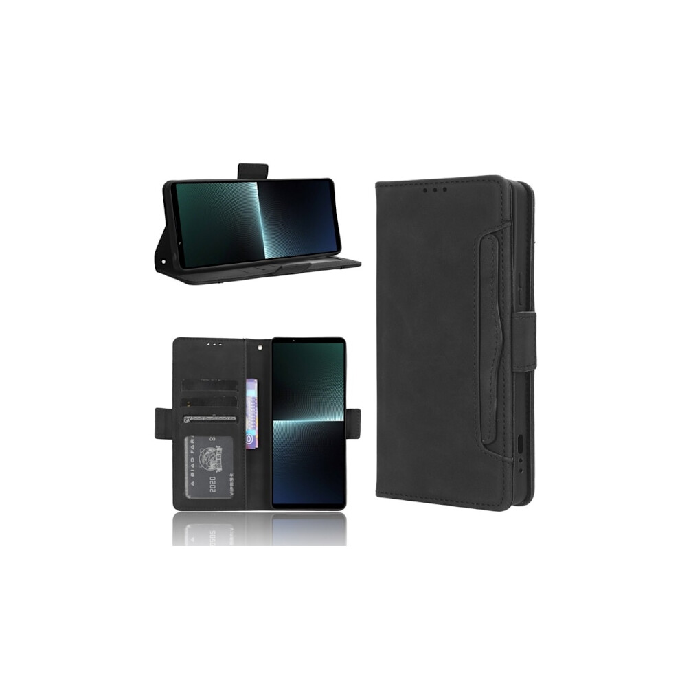 Xperia 1 Vi Wallet Case Pu Leather 6-Compartment Winston V3 Black 9395123842202