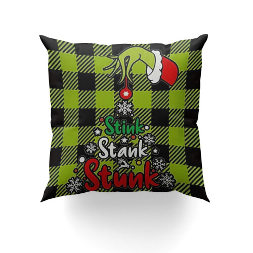 Μαξιλαροθήκη Grinch Throw 12*12IN Εξωτερικές διακοσμήσεις Διακοσμητική μαξιλαροθήκη