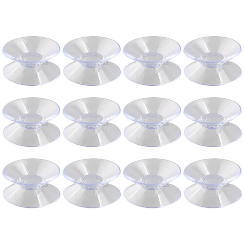 12pcs Clear Suction Cup Clips Multipurpose Silicone Suckers for Cables Suction Cup Cable Holders 1