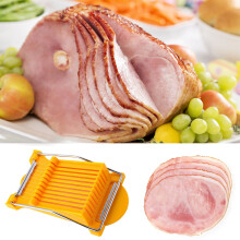 EQWLJWE Lihanleikkuri, Munanleikkurit, Ruostumattomasta teräksestä valmistettu lanka, Leikkaa 10 viipaletta munille, kinkuille, avokadoille,