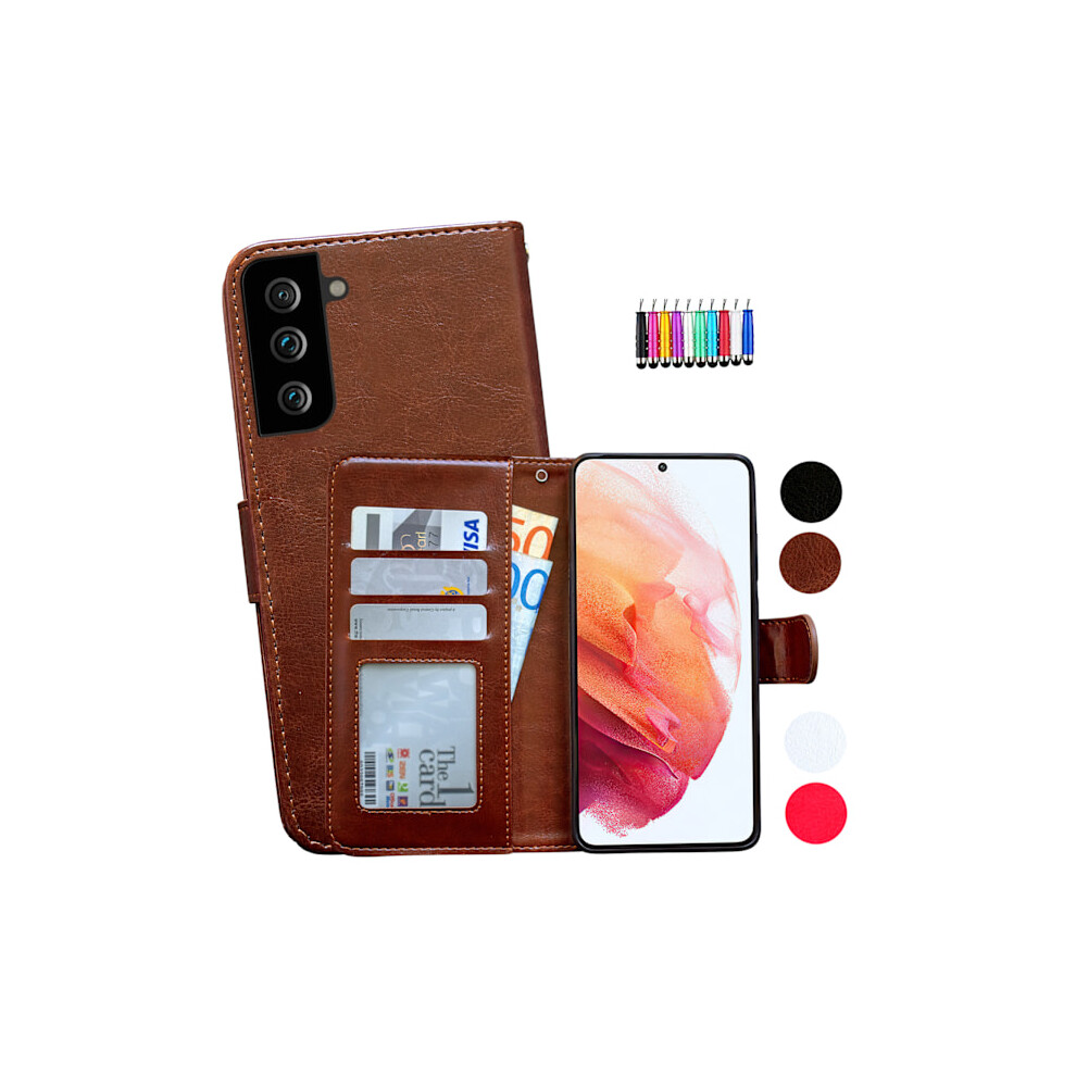 Compatible With Samsung Galaxy A14 5G - Leather Case / Protection Black 9395123842035