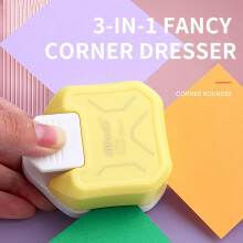 Perfurador de cantos Kayannuo3Way Beauty Shape, 3 em 1, para artesanato, cartolina, papel laminado, projetos DIY, fotos e cartões - Liquidação de