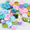Guardung 400 Pieces Round Cupped Loose Sequins Sewing Embellishment 7mm Pink 5